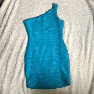 Blue One-Shoulder Dress (NWT)